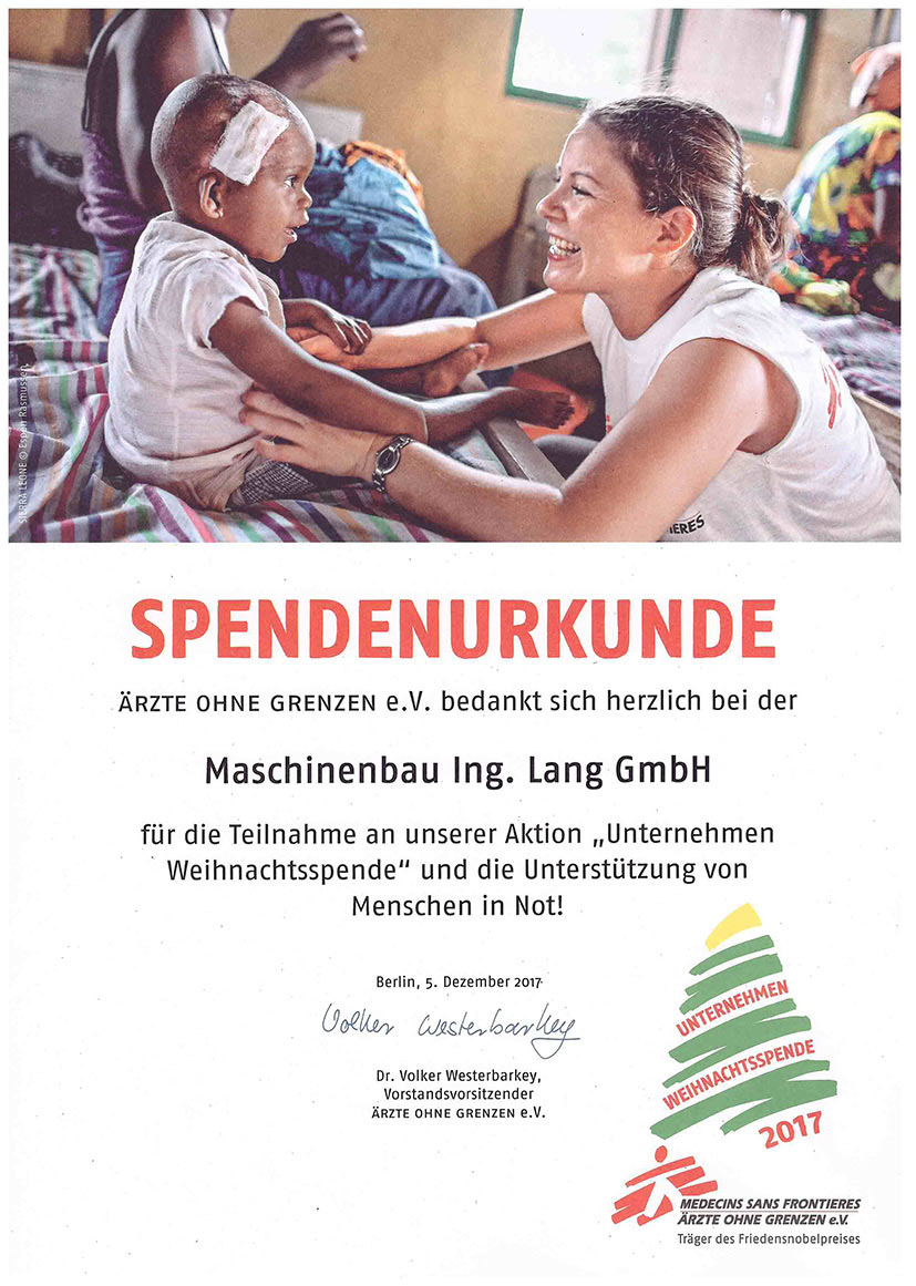 Spendenurkunde - 2017 Spendenurkunde2017